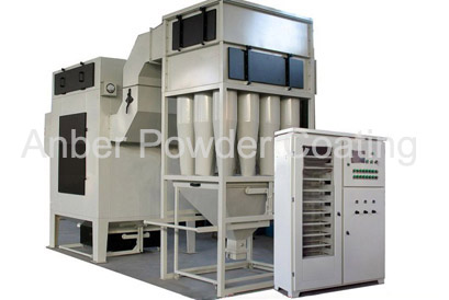 Overspray powder recovery system with multi cyclone separator